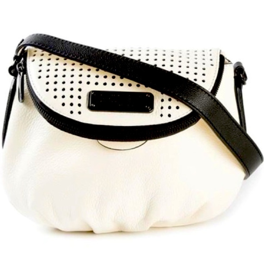 Marc by Marc Jacobs, Mini “New Q Perf Natasha’ Crossbody Bag in Leche Ivory
